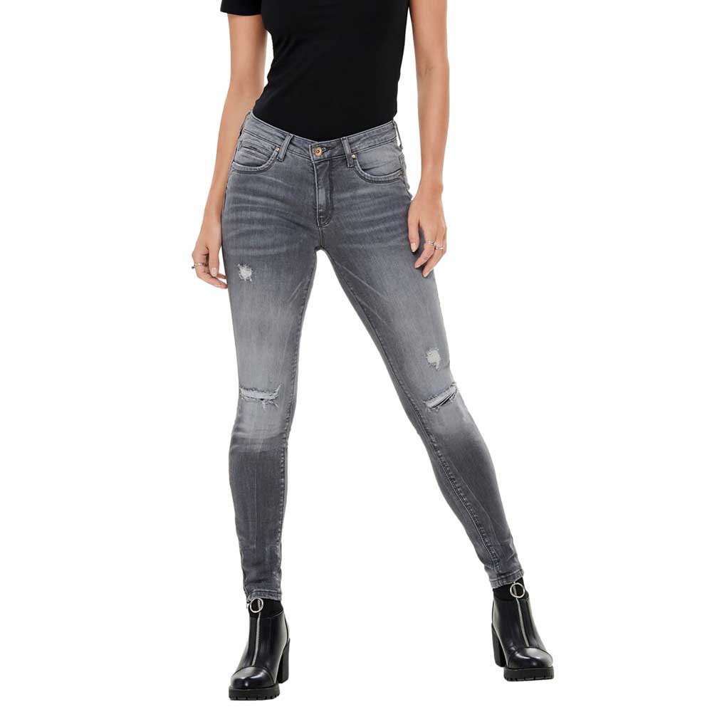 melk Interactie Benadering Only Kendell Life Regular Skinny Ankle Zip CRE1886 Jeans Grey| Dressinn