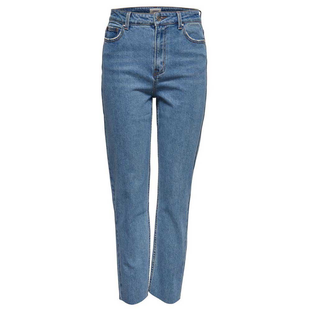 Only Emily High Waist Straight Raw Crop Ankle MAE07 jeans