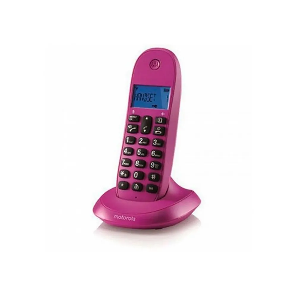 Motorola C1001LB+ Wireless Landline Phone Pink Techinn