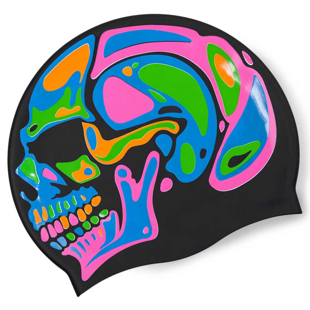 Madwave Gorro Natación Rainbow Skull