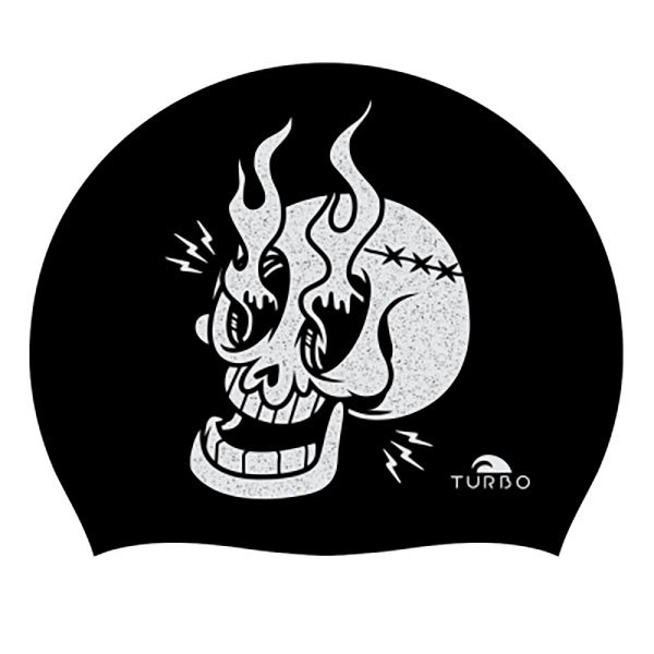 turbo-suede-skull-fire-swimming-cap
