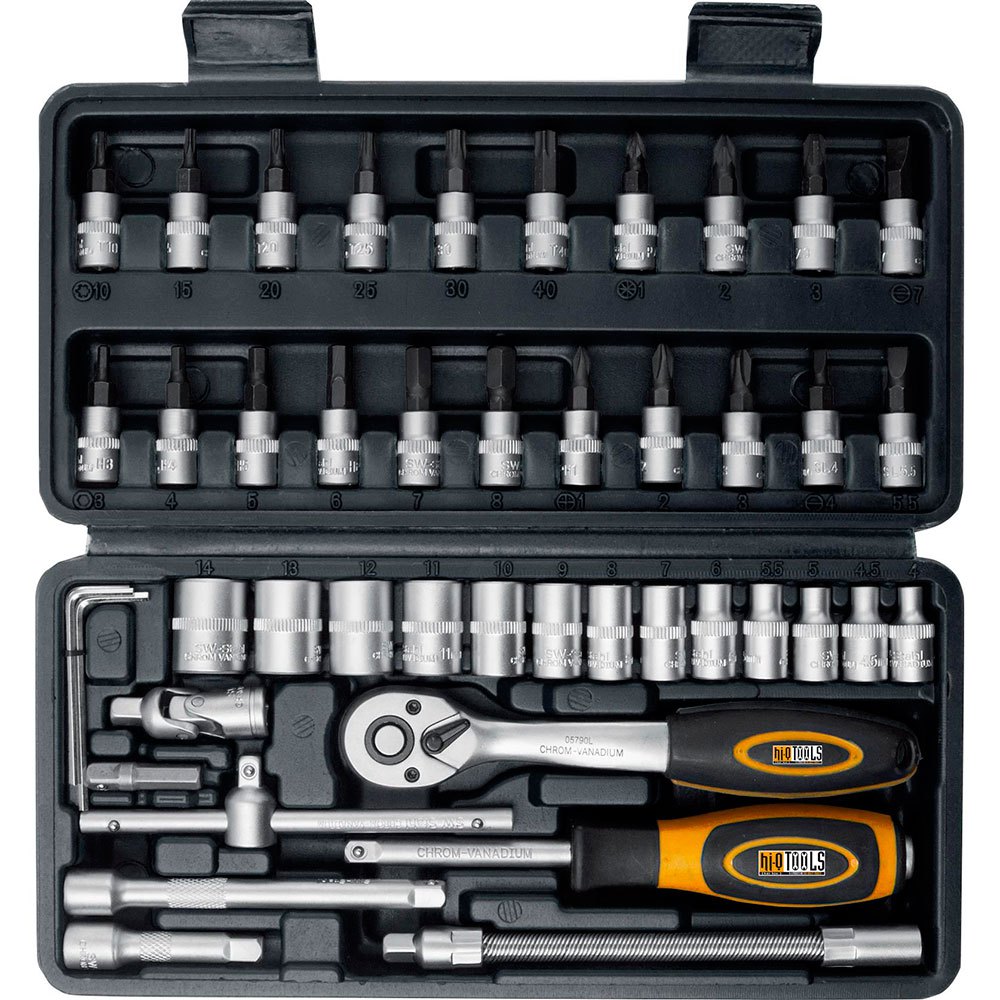 hi-q-tools-socket-set-with-6.3-mm-ratchet-46-units-tool