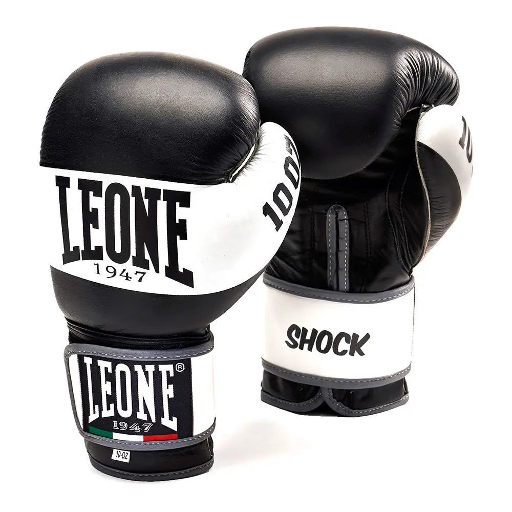 LEONE1947 ボクシンググローブ 16oz Leone1947 Shock 戦闘用手袋 黒 | Traininn 格闘技用グローブ