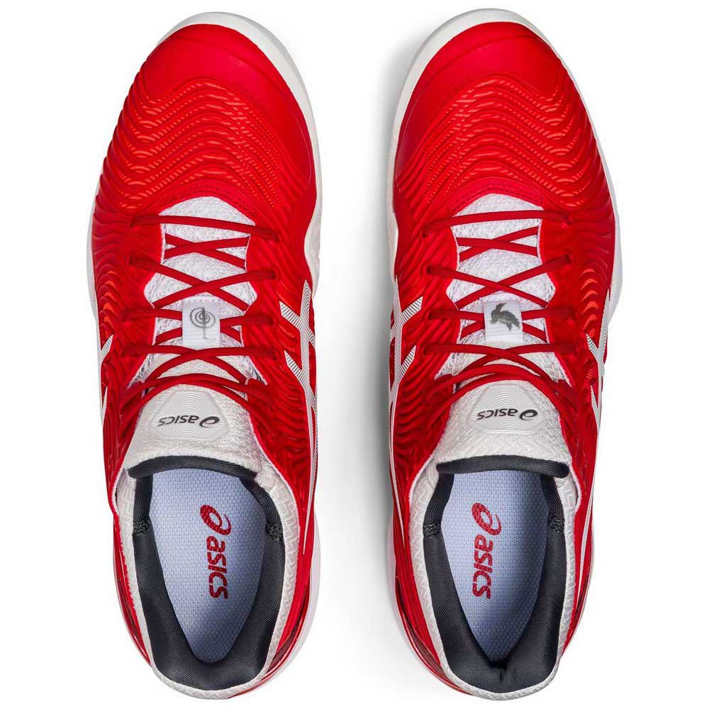 Asics Court FF Novak Clay Shoes Red | Smashinn