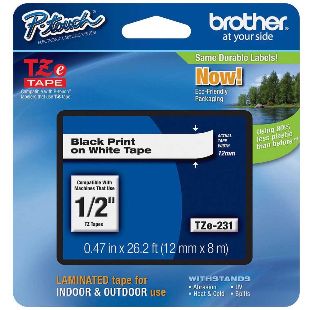 for all Brother P-touch Label Makers that use TZe Series tape. 12mm Color Variety Pack 9 Tapes Genuine Brother TZe 1/2 