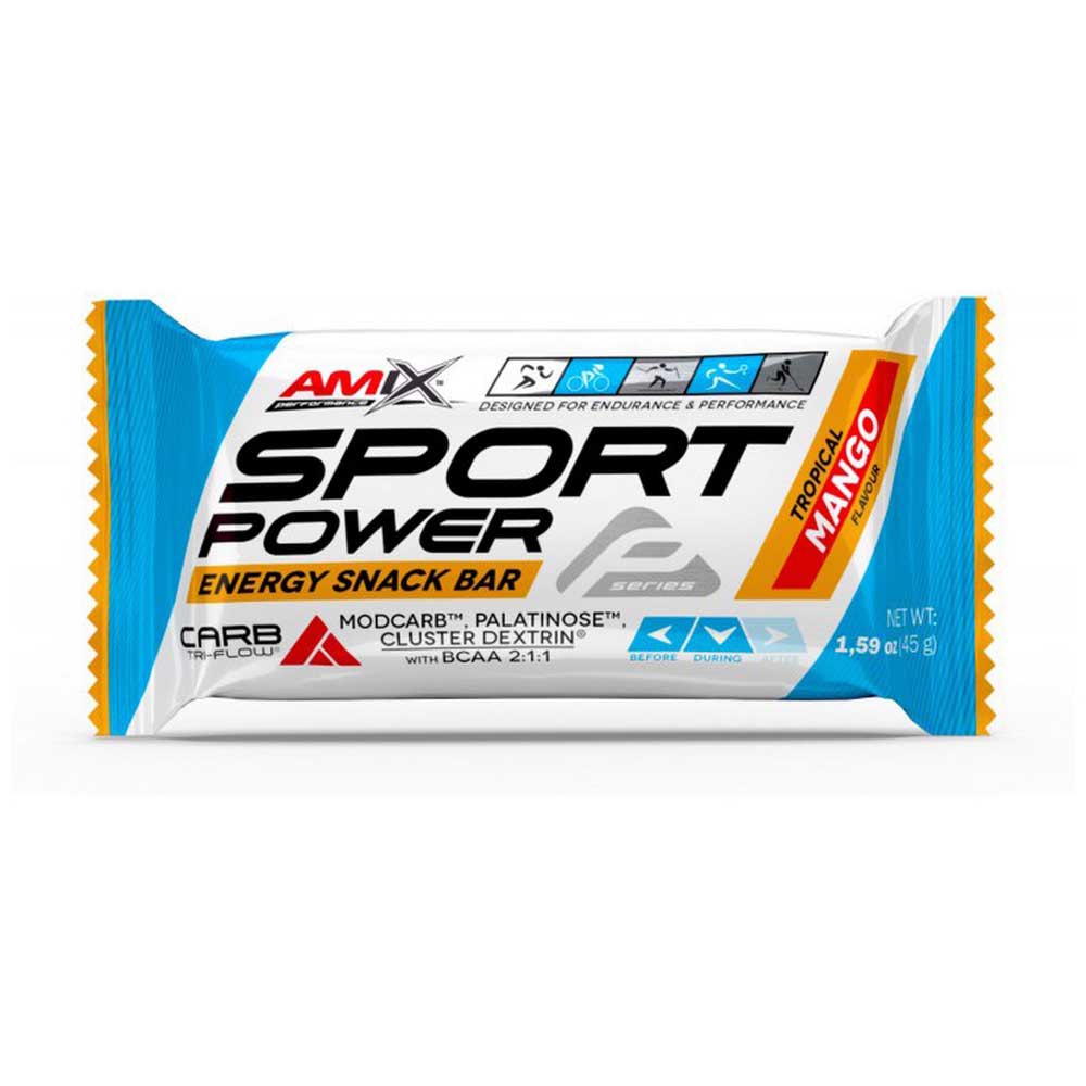 Amix Sport Power Energy 45g 20 Units Mango Energy Bars Box