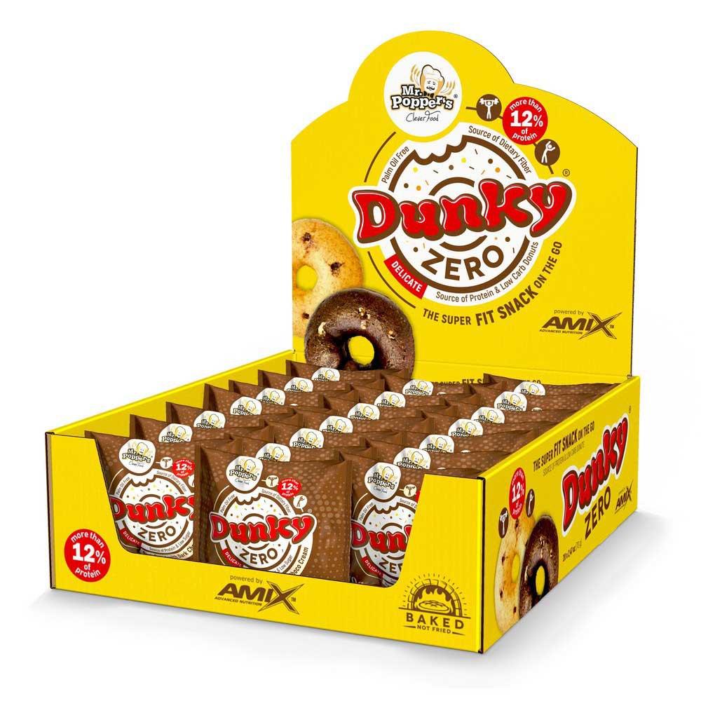 Amix Dunky Zero 70g 20 Unità Biscotto Nero&Cioccolato Bianco