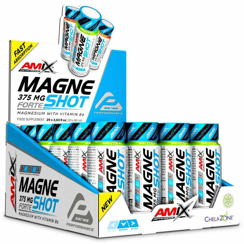 amix-magneshot-forte-60ml-20-enheter-mango-drikkevarer-eske