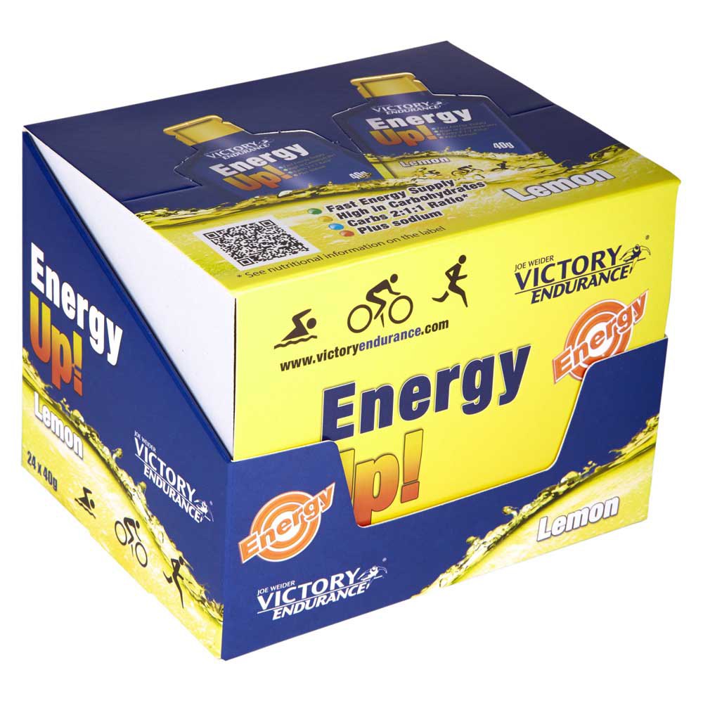 Victory endurance Energy Up 40g 24 Unità Limone Energia Gel Scatola