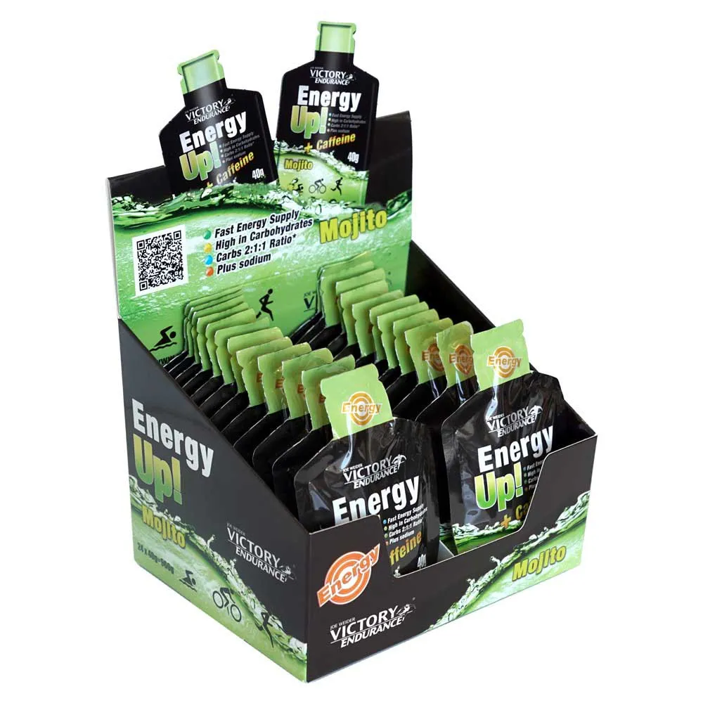 Victory endurance Energy Up Caffeine 40g 24 Units Mojito Energy Gels
