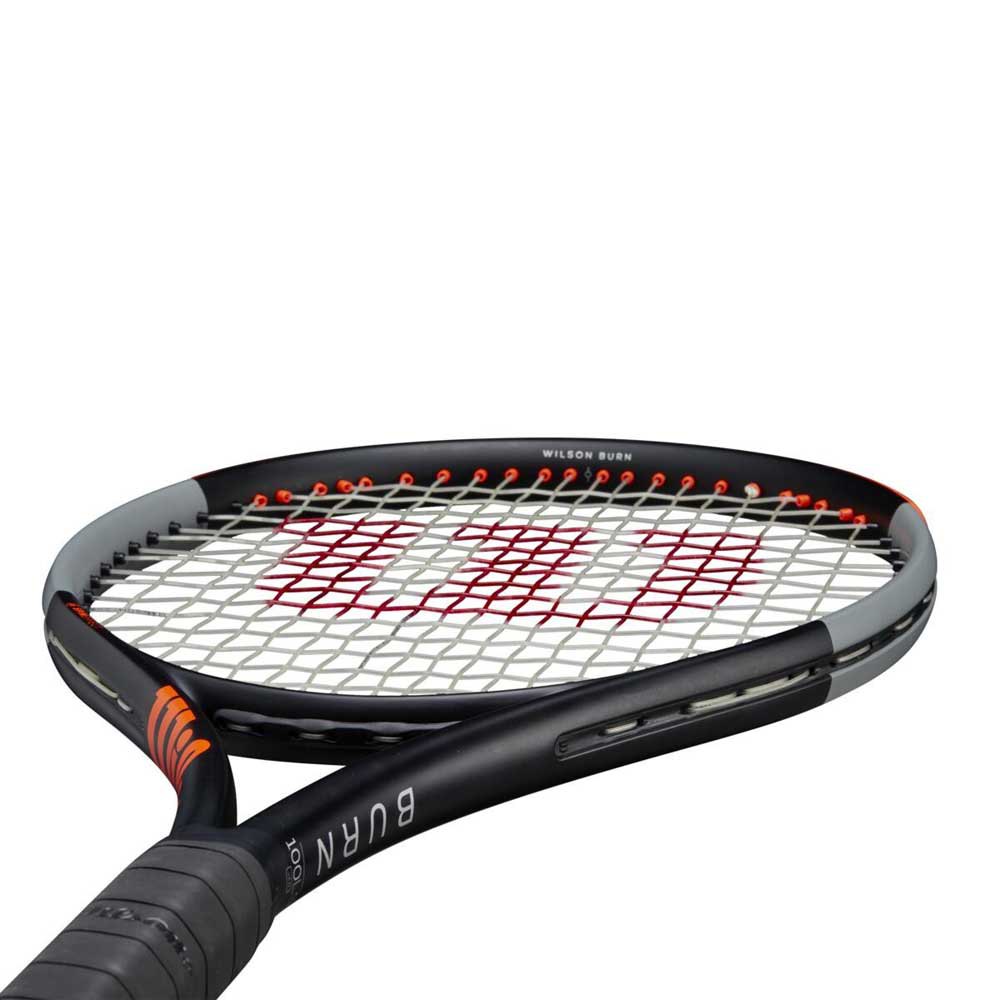 Wilson Burn 100 LS Tennis Racket Grey/Orange 