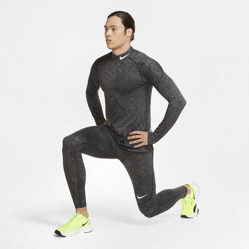 storage loop interference Nike Pro Warm Utility Long Sleeve T-Shirt Grey | Traininn