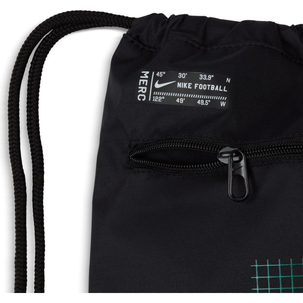 details Weird Plain Nike Mercurial Drawstring Bag Black | Goalinn