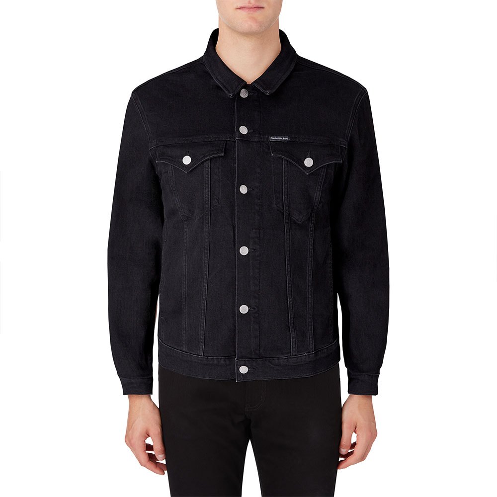Calvin klein jeans Foundation Slim Trucker Jacket Black| Dressinn