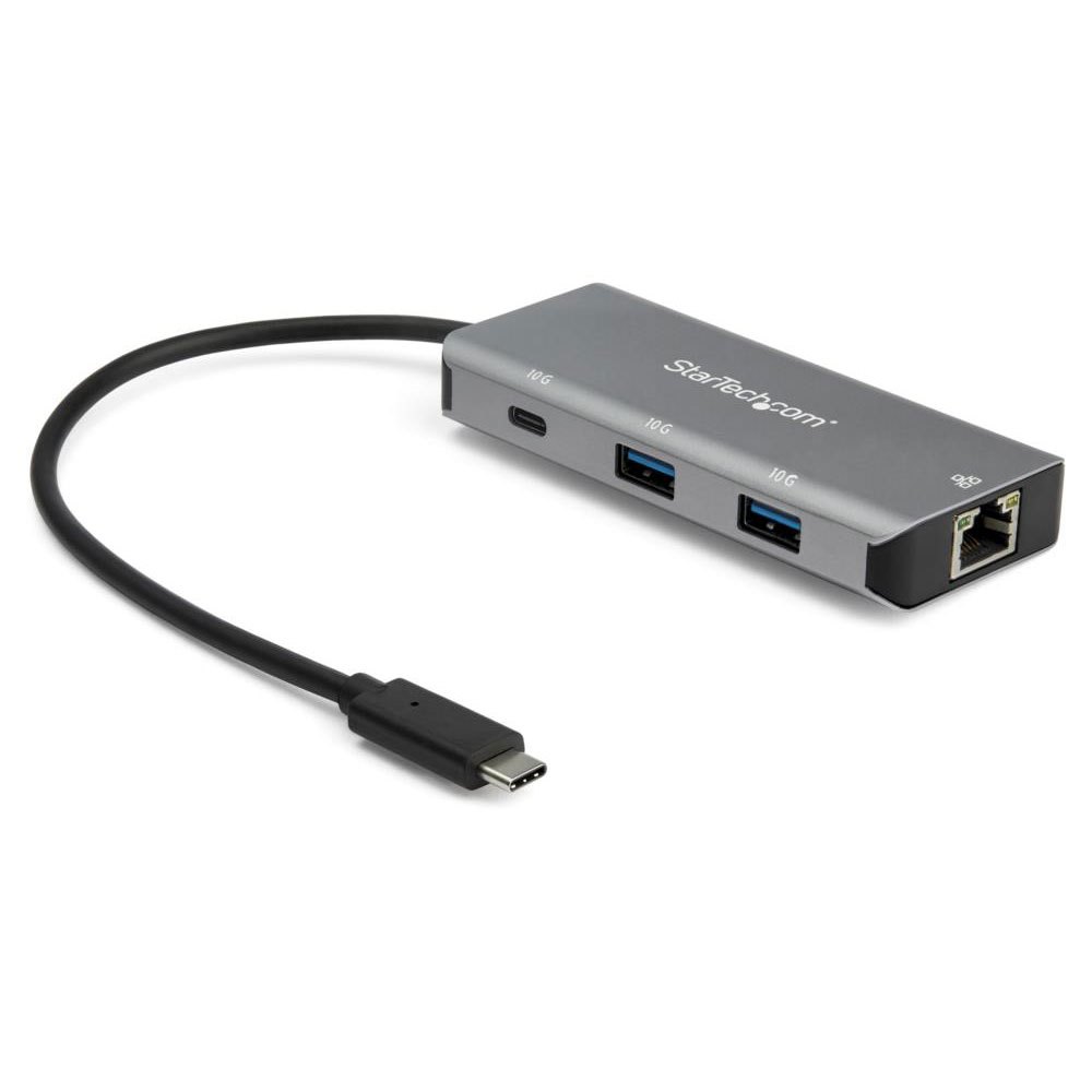 Startech USB-C Hub 3port USBC/A & LAN グレー | Techinn