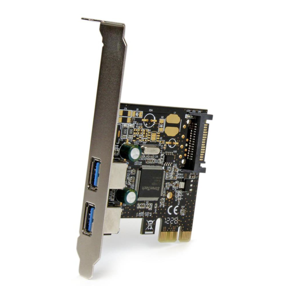 Startech PCIe USB 3.0-kaart met 2 poorten en SATA-voeding