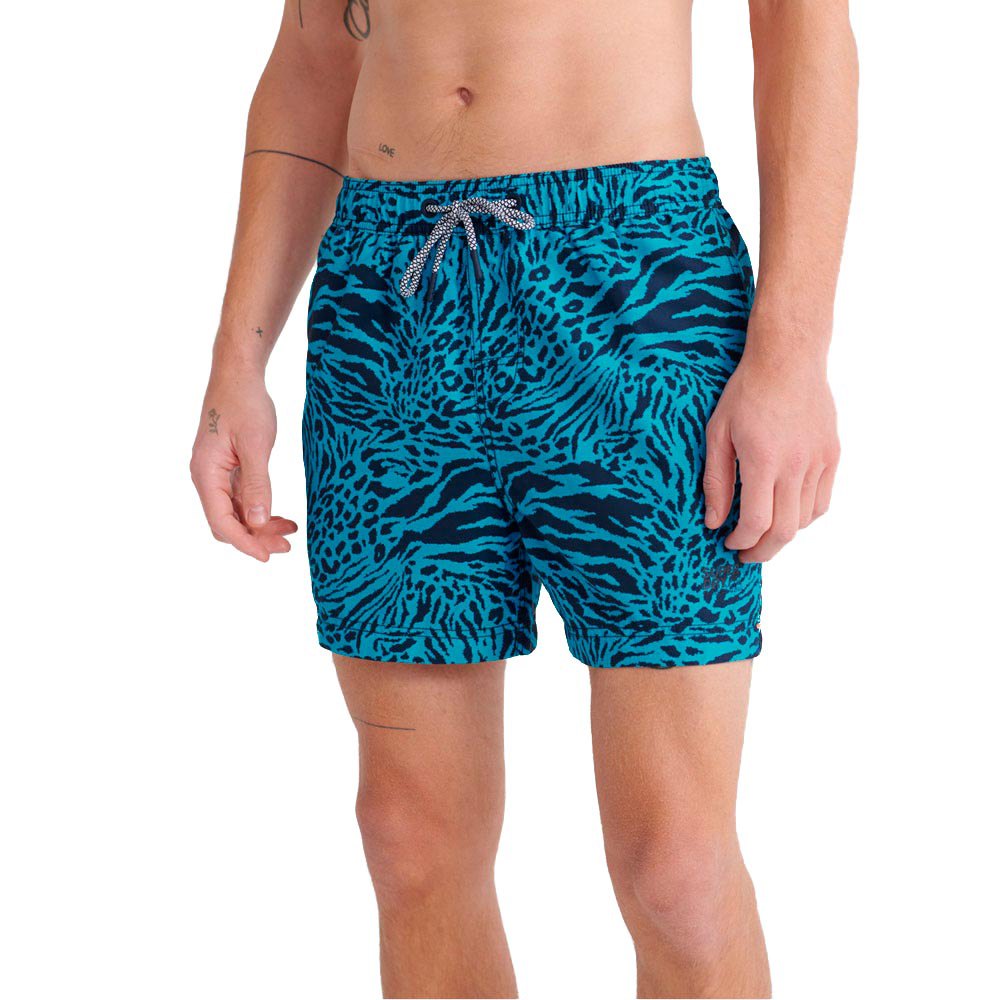 Swim Trunks Zoggs Mens Patterned 16-inch Swim Shorts 