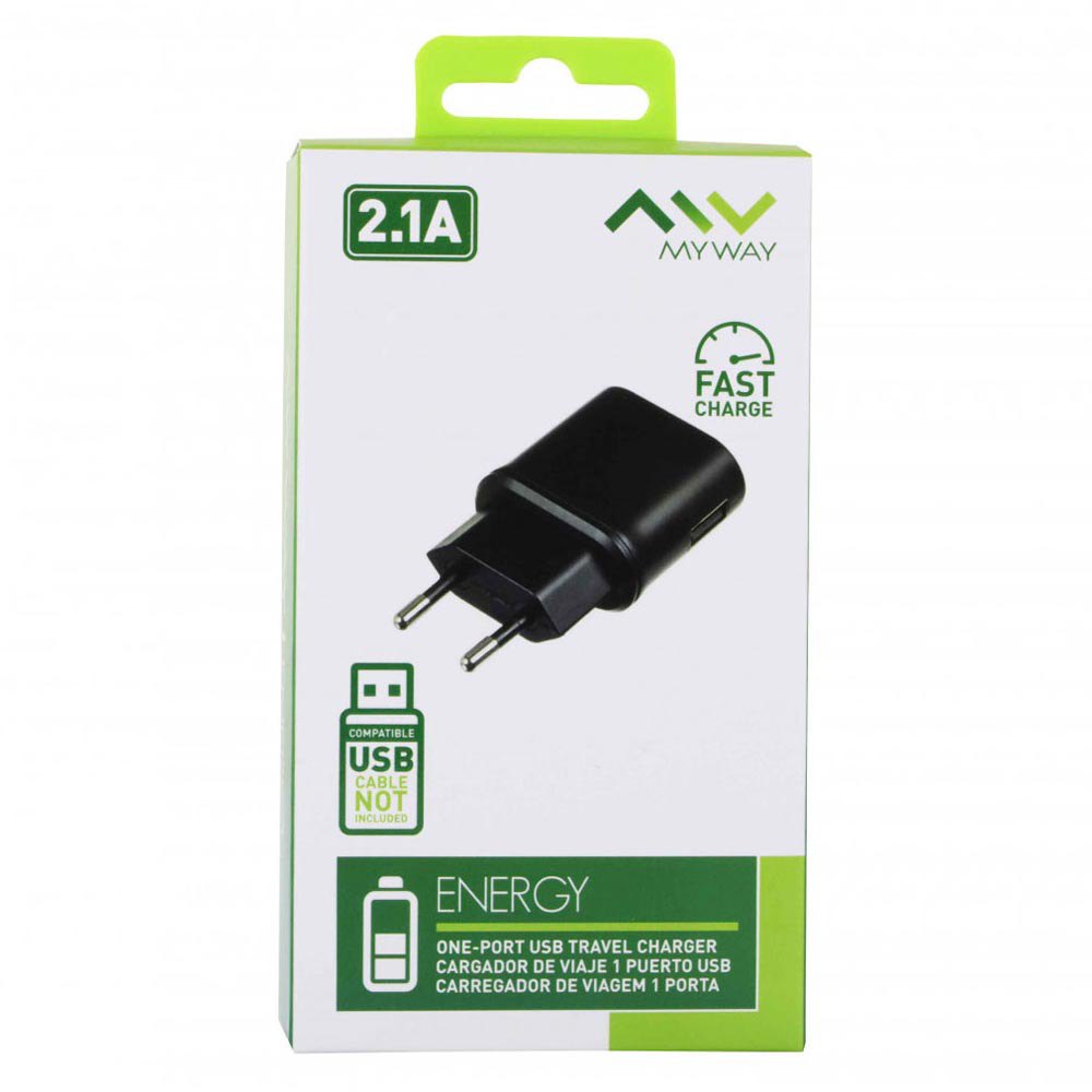 MyWay Rejseoplader USB 2.1A