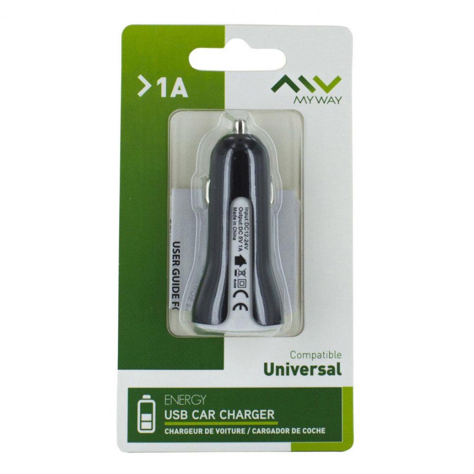 MyWay Biloplader USB 1A