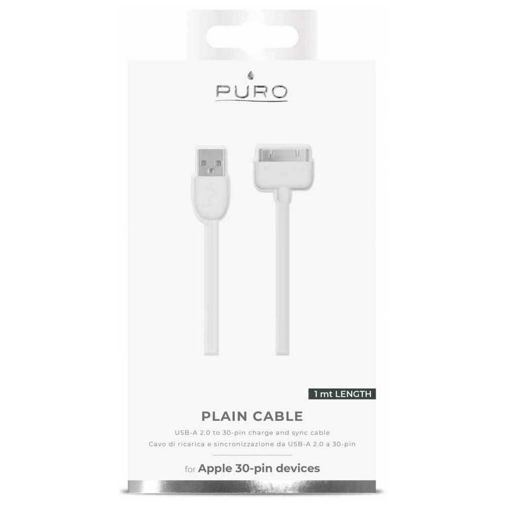 Puro Cable USB- Apple 30 Pin 1m