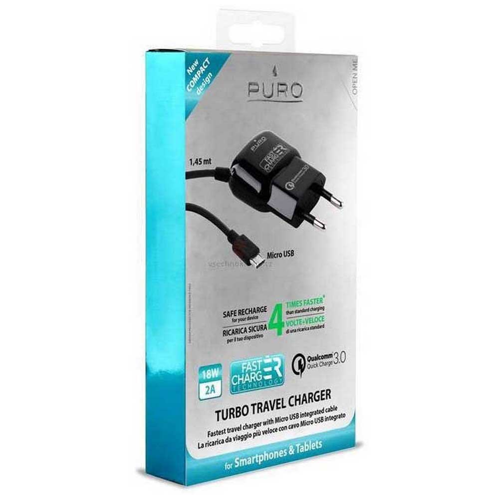 Puro Turbo Travel Charger Micro USB 2A 1m Qualcom 3.0