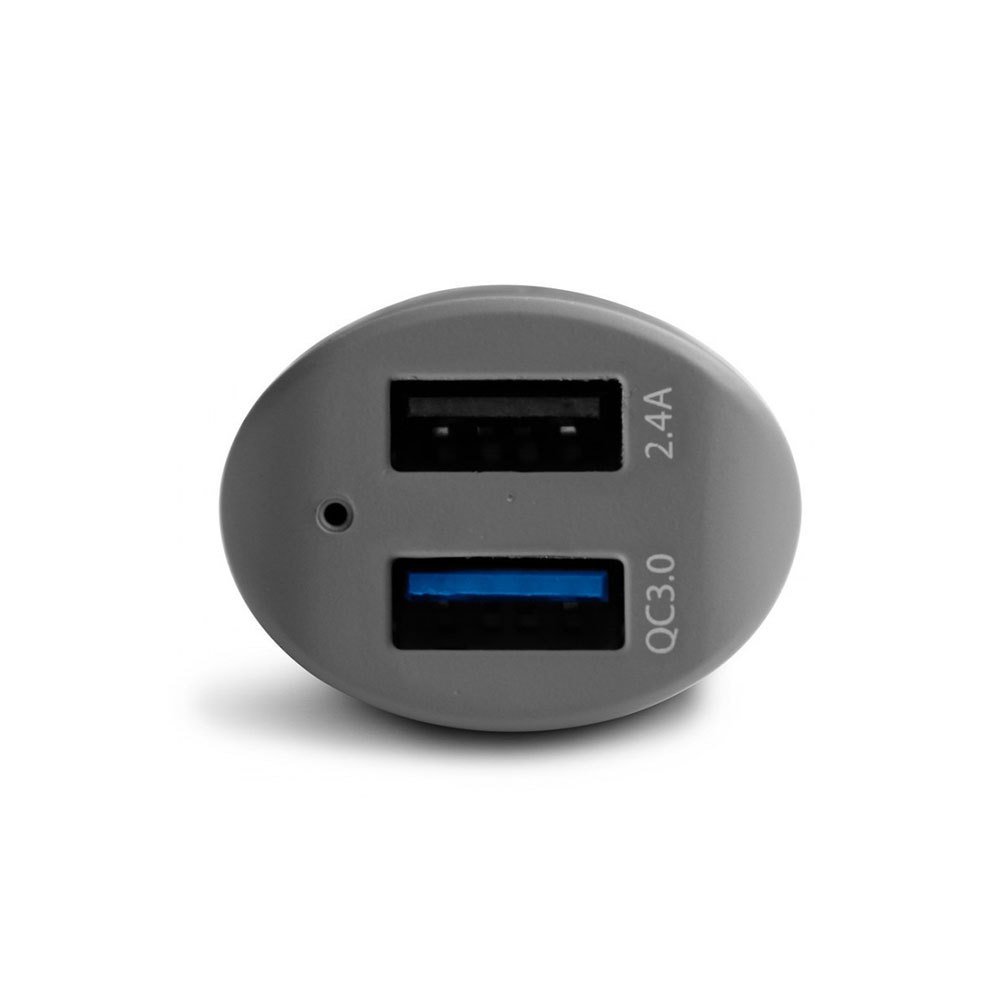 Muvit Cargador Coche 2 Puertos USB Qualcomm QC 3.0 Y 2.4A Smart IC