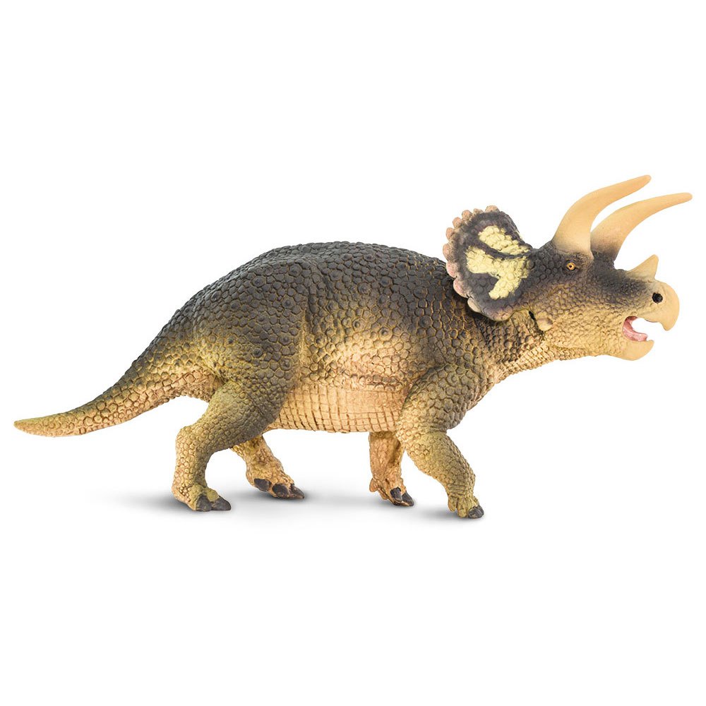 Dinosaurier Dino Tryceratops  voll beweglich 14cm  braun 