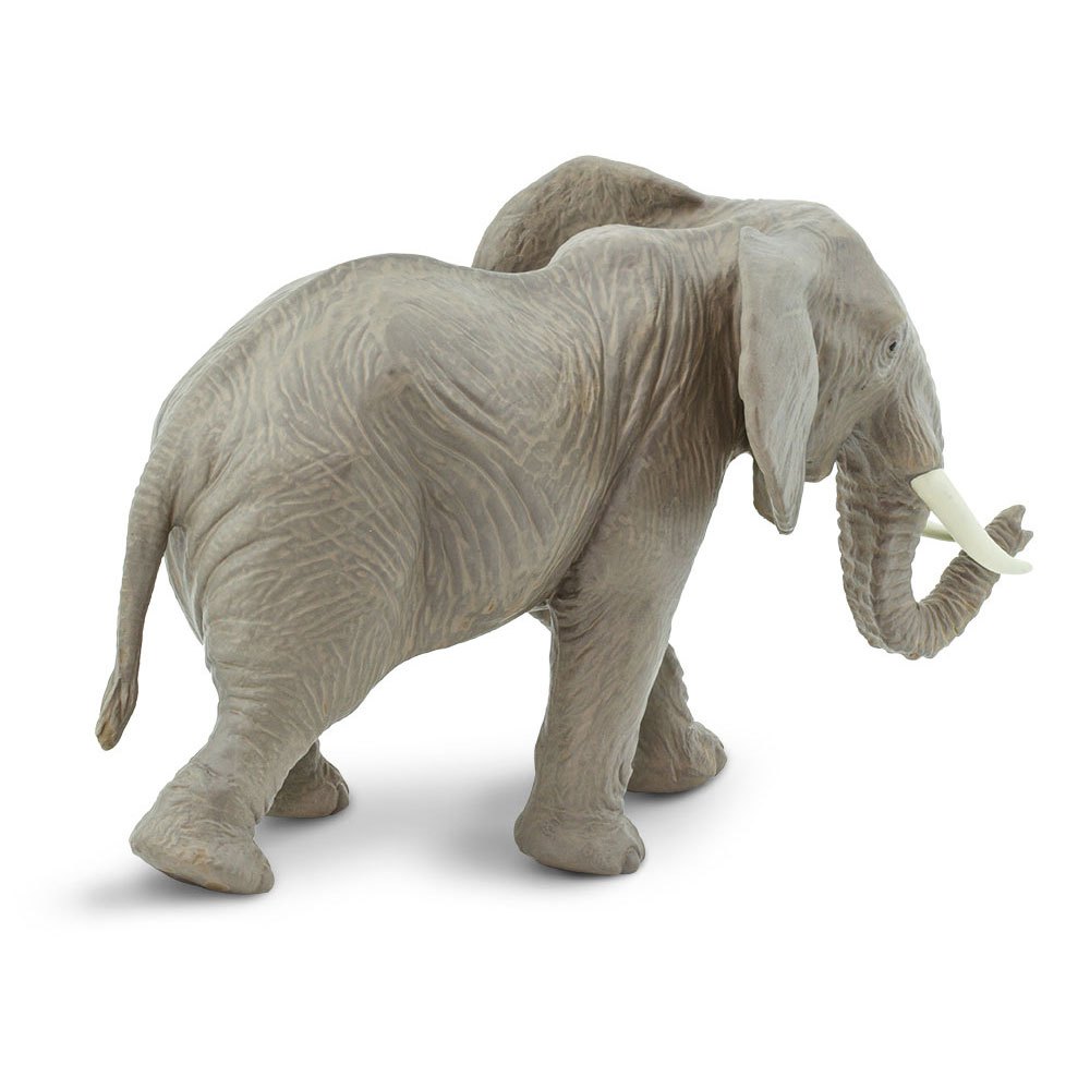 Safari Ltd Elephant Plastic Animal 2" Tall by 3.5" Long 1996 