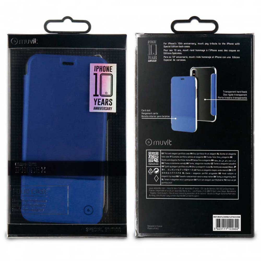 Muvit Folio Case iPhone XS/X Cover