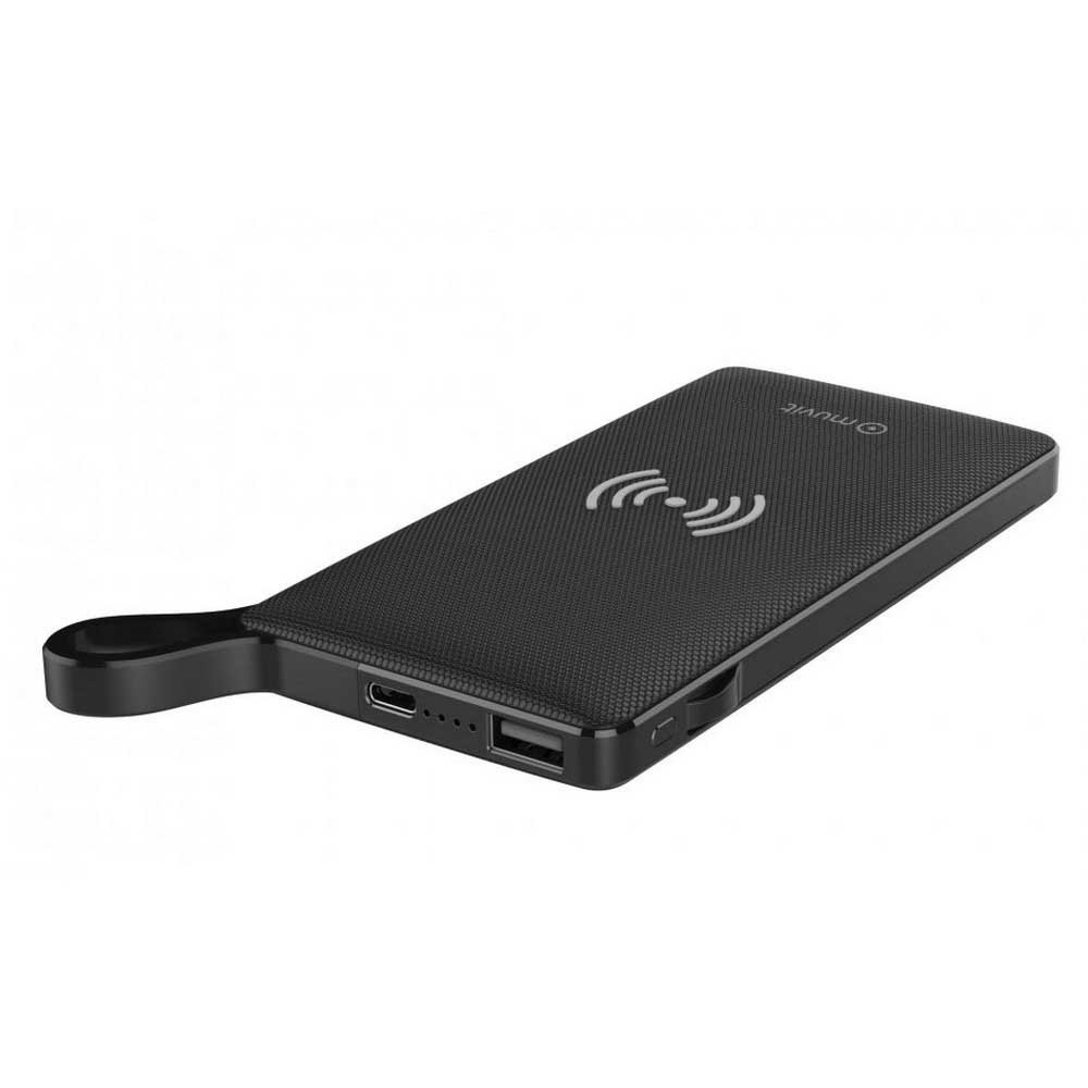 Muvit USB Power Bank 2 1A 2.1 Produktion Havne + Mikro USB Input Havn + Qi 5W Trådløs Oplade