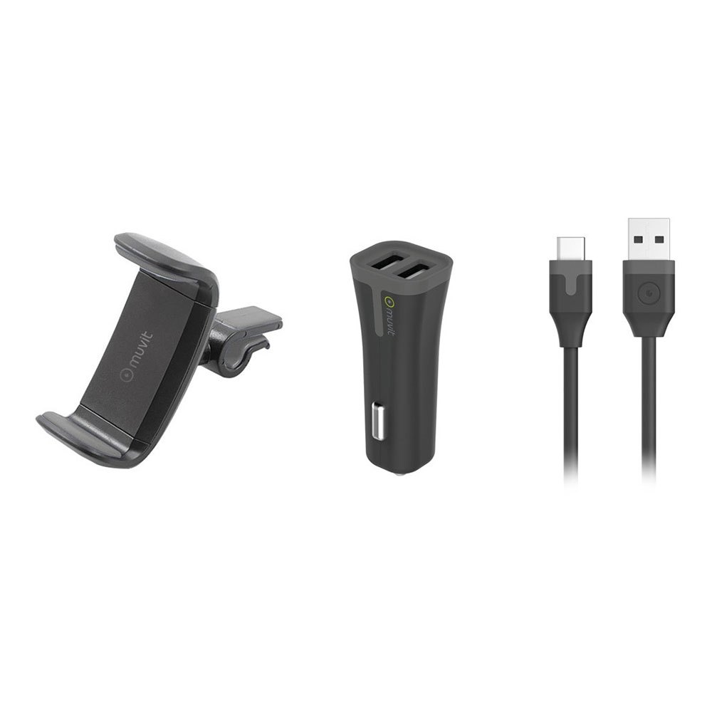muvit-soporte-air-vent-universal-mobile-car-6.2-inches-with-2-usb-2a-charge-ports-and-usb-to-type-c-cable-1m-pack