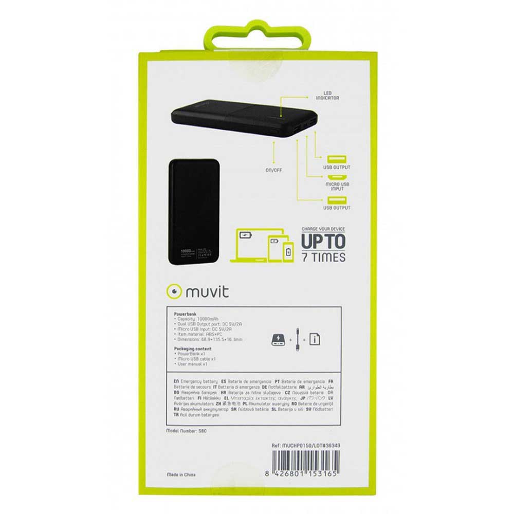 Muvit USB Power Bank 2 2A Porti 10000mAh