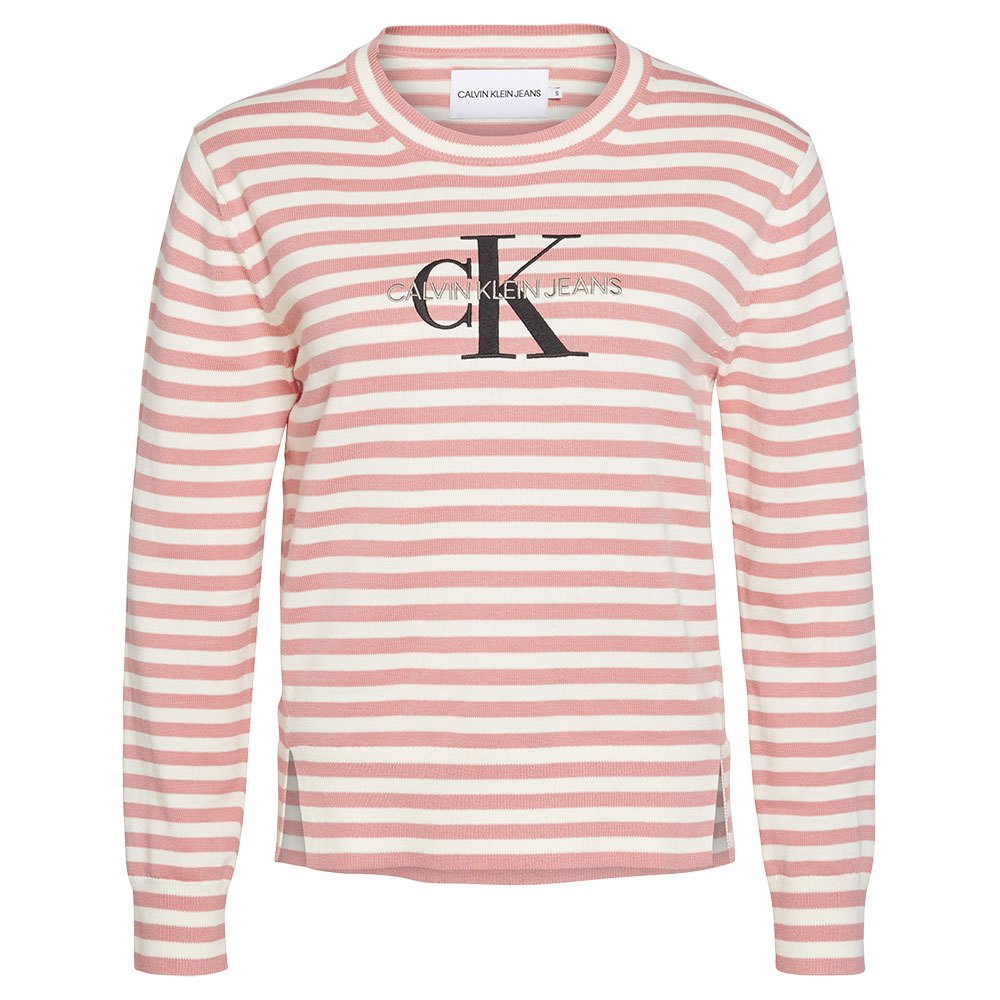 Calvin klein jeans Organic Cotton Logo Sweater Pink | Dressinn