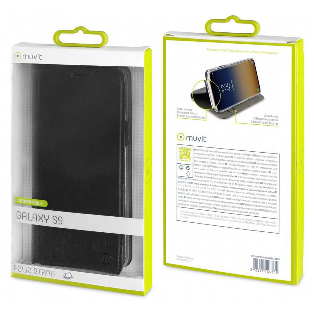 Muvit Folio Case Samsung Galaxy S9 With Card Holder