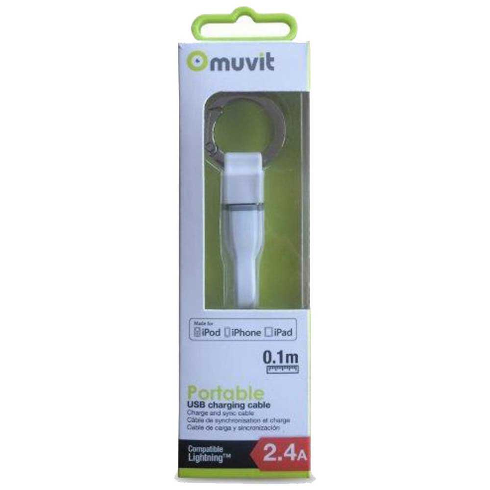 Muvit USB Key Chain Cable To Lightning MFI 2.4A 0.1 m