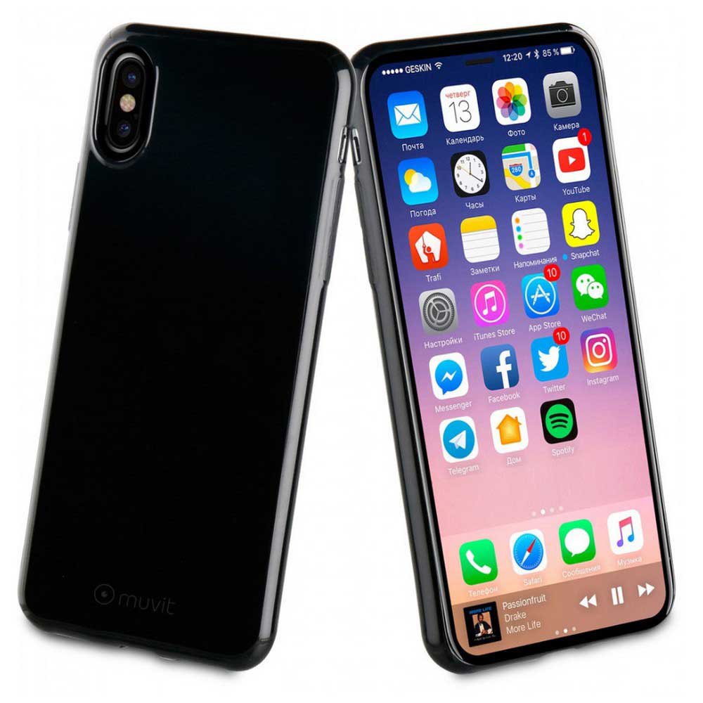 Muvit Ultra Thin Cristal Soft Case iPhone XS/X Cover