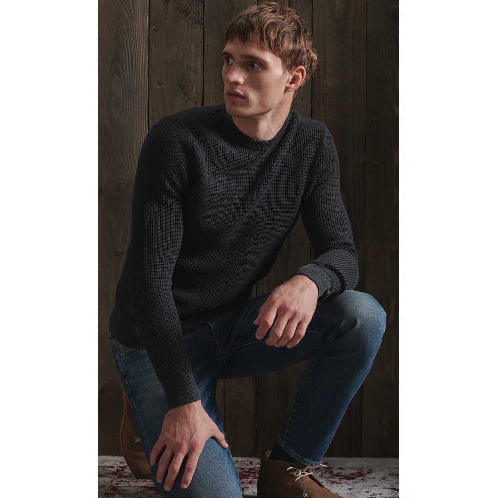 Superdry Academy Dyed Texture Sweter