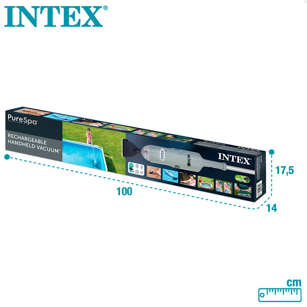 Intex Aspirador Portátil Com Haste Telescópica De Alumínio