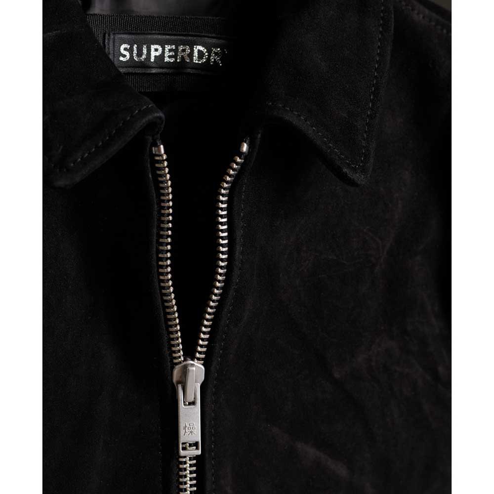 Superdry Cropped Suede Harrington Jacket