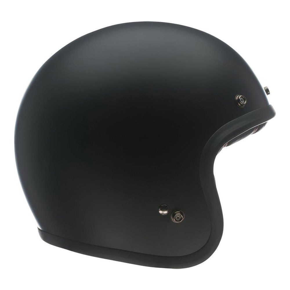 Bell Custom 500 Open Face STD Vintage Motorcycle Scooter Helmet Gloss Black 