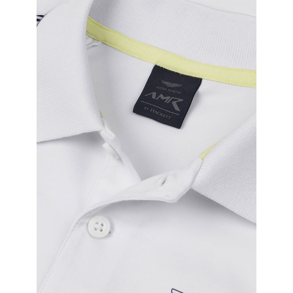 Hackett Aston Martin Racing Shoulder Print Short Sleeve Polo Shirt
