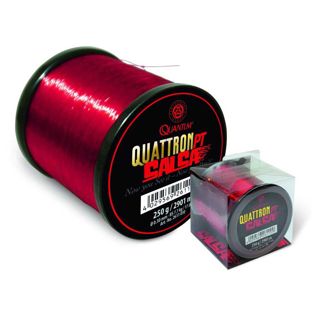 Quantum 0,20 mm top SALSA 3000 m Transparent Rouge großspule 1,26 eur/100 M 