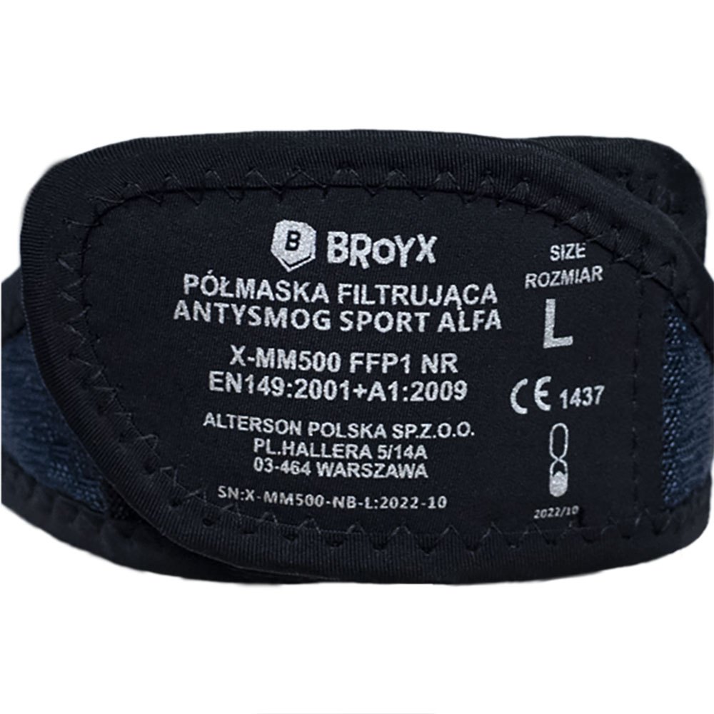 Broyx Med Filter Ansiktsmaske Sport Alfa