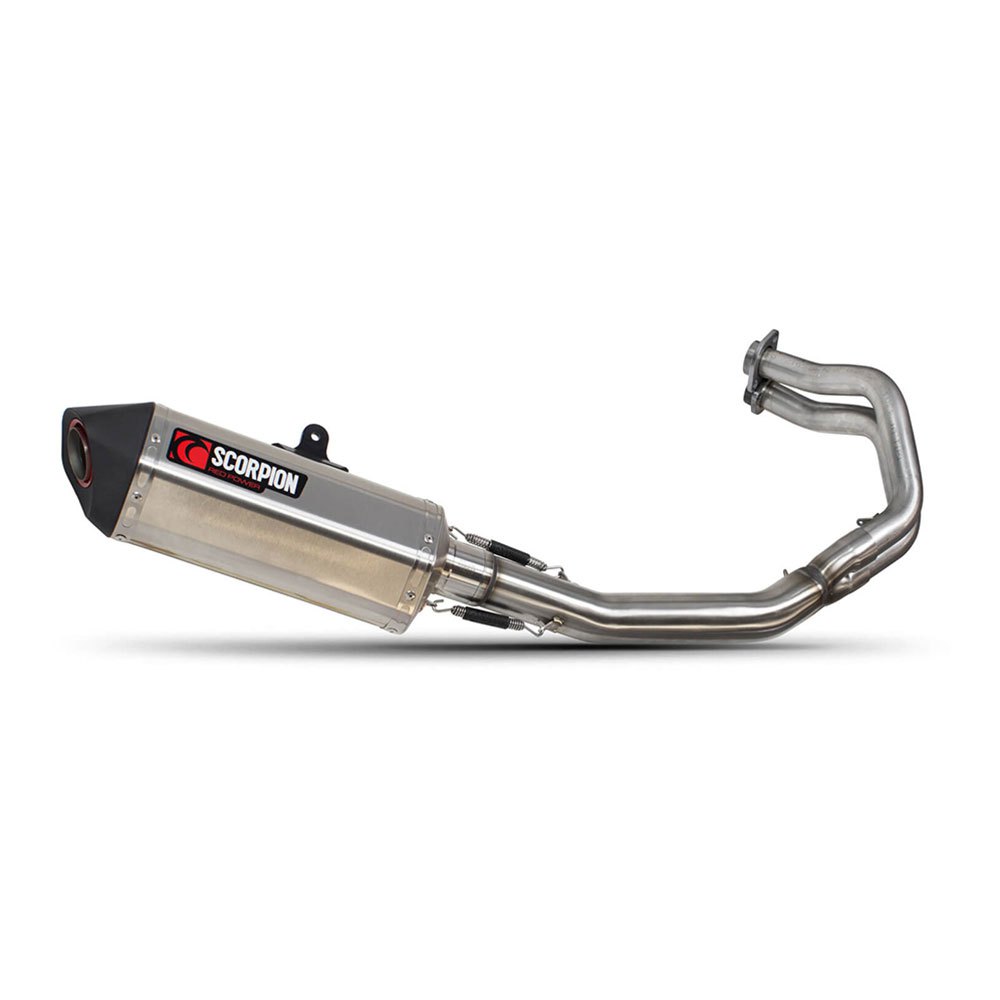 Scorpion exhausts Full Line System Serket Taper Brushed Stainless Z650 17-19 Not Homologated