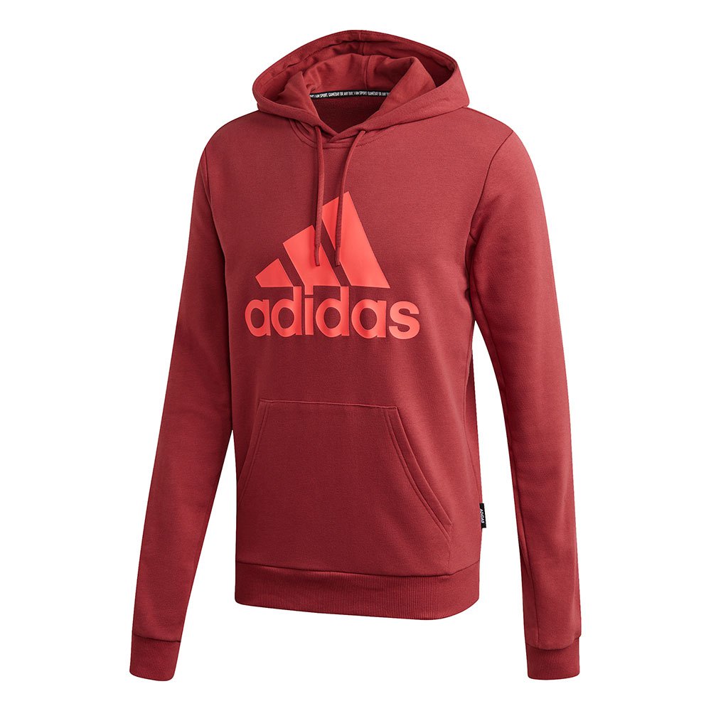 adidas Must Have Badge Of Sport French Terry Hoodie Red| Traininn