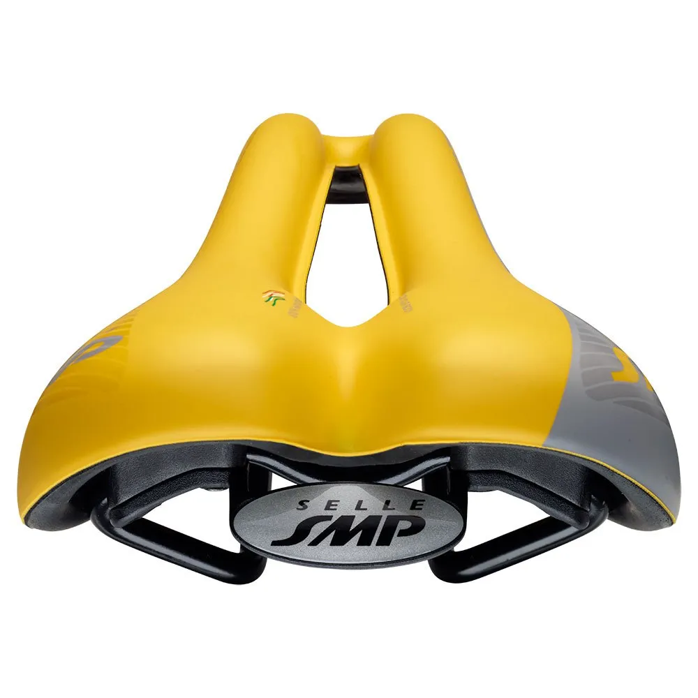 Selle SMP Pro Fahrradsattel – Gelb, 278x148 Mm – Mit Leder Oder Mikrofaser – Für Rennrad, MTB & Trekking