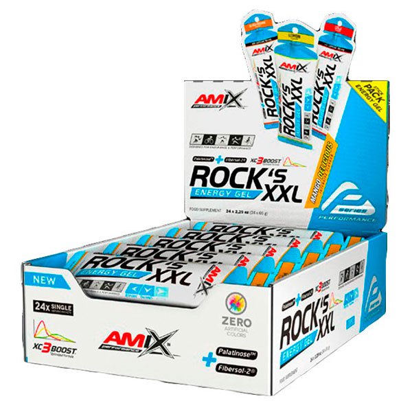 amix-rocks-xxl-met-cafeine-65g-24-eenheden-mango-energie-gels-doos