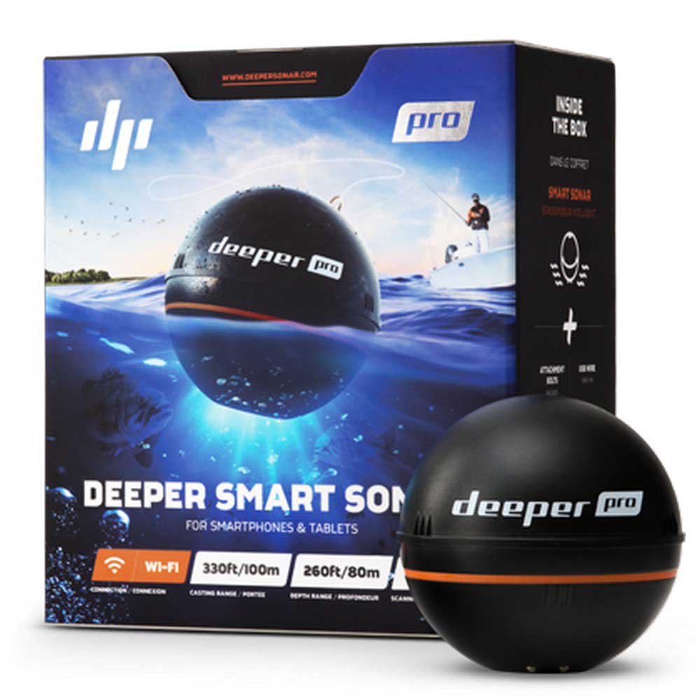 Deeper Smart Sonar Pro Fishfinder Black | Waveinn