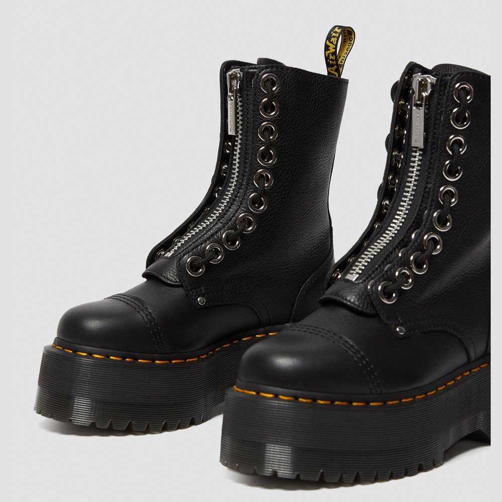 Martens Sinclair Max Pisa Leather Platform Boots Black Womens Shoes Boots Ankle boots Dr 