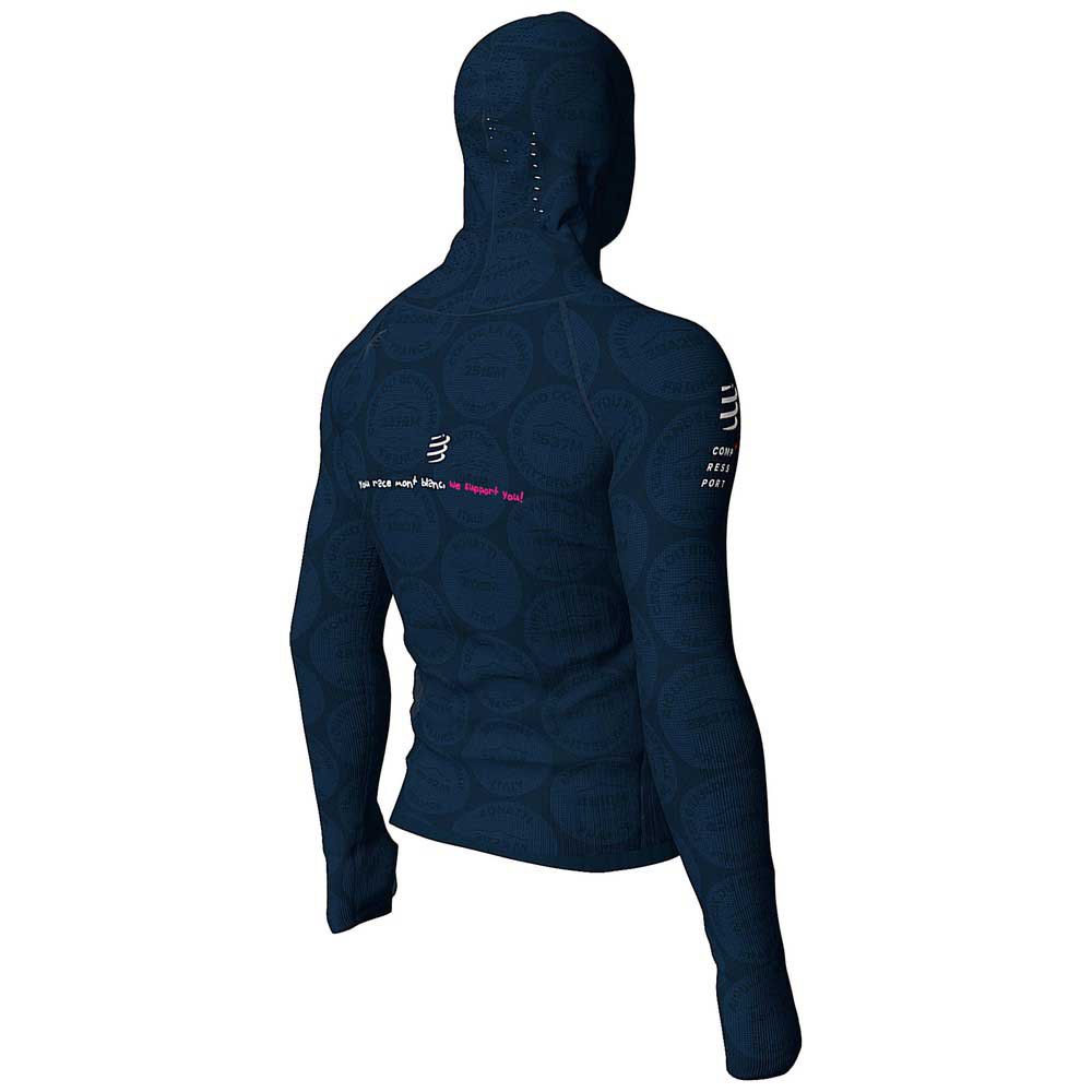 Compressport 3D Thermo Mont Blanc 2020 Seamless Sweatshirt Met Capuchon